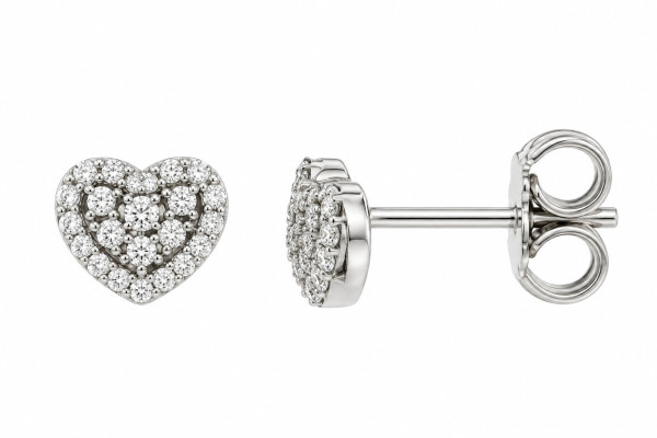 Cara Diamanti gold earrings with diamonds BB0265W/0.22ctsSI/H