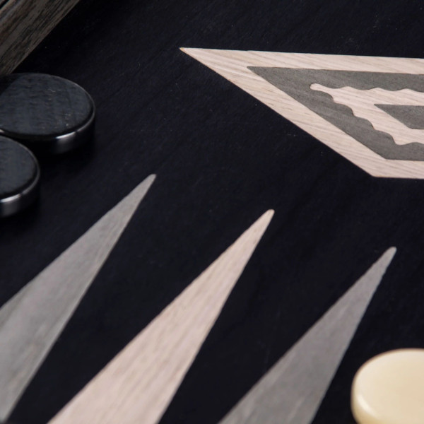 BACKGAMMON FOR GAME MANOPOULOS - VAVONA PEARLY GREY, 60 X 48 CM
