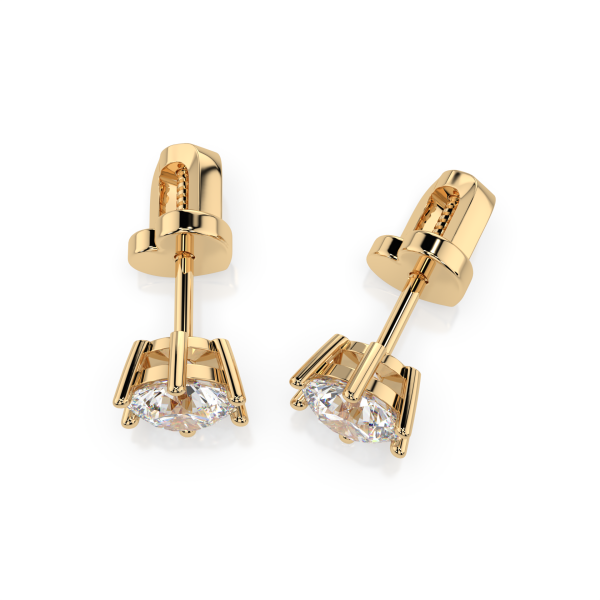 CARA Златни обеци с диаманти 0,80 ct GIA сертификат K102-10151Y