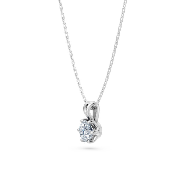 Cara колие с диамант 0.30 ct GIA сертификат – ЗЛАТНО БИЖУ 14К K104-10004W(4.2)/14K