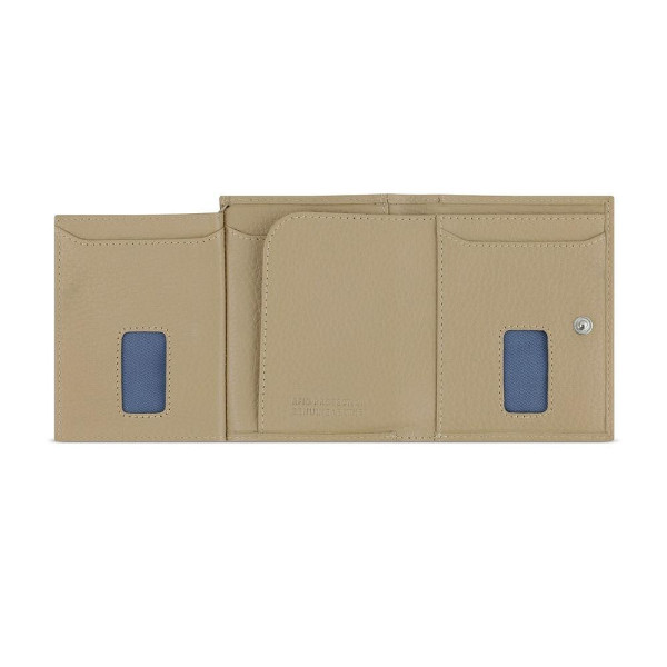 Кожен портфейл Bugatti - Bugatti Secure Slim Special Zip Mini, бежов