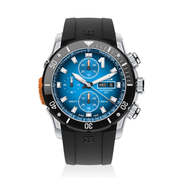 EDOX AUTOMATIC 45MM MEN'S WATCH 01128 3NOCA BUIDN