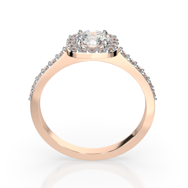 годежен пръстен cara 101-10152 gia диаманти 0.4 плюс 0.31 ct розово злато елегантен дизайн classicwatches.bg
