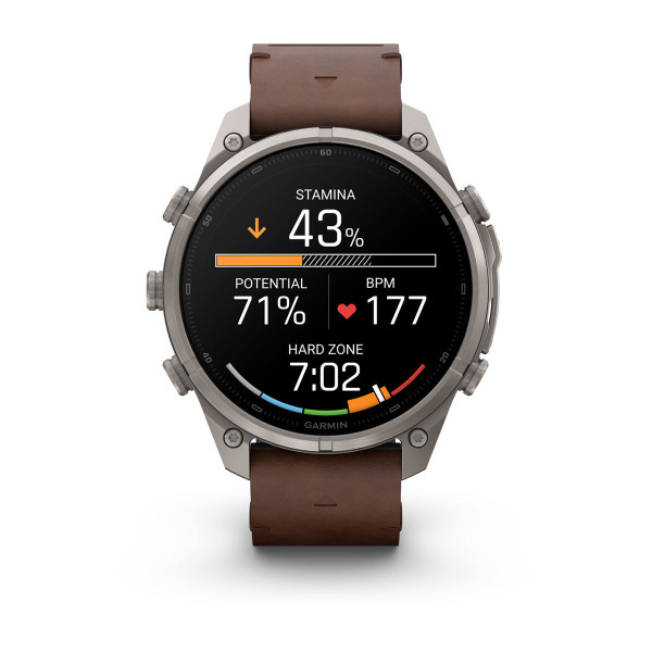 Garmin Fenix 9 Pro inReach Titanium с Walnut кожена каишка 010-04336-41