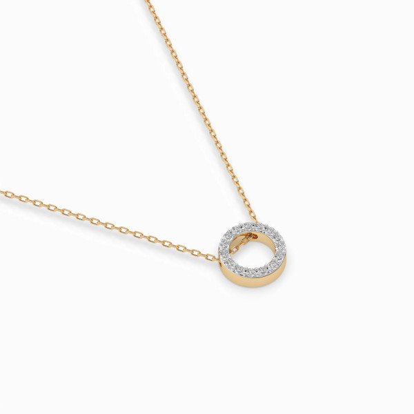 Cara колие с диаманти 0.09 ct – ЗЛАТНО БИЖУ 14К K104-10028Y/14K