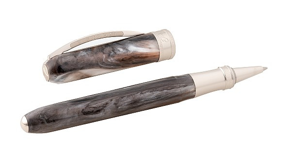 Ролер Visconti Dante Purgatorio в сива и синя смола – classicwatches.bg
