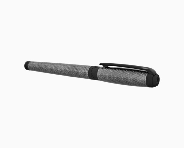 ПИСАЛКА S.T.DUPONT LINE D LARGE GRAPHITE AND MATT BLACK LACQUERED FIREHEAD GUILLOCHE 410002L