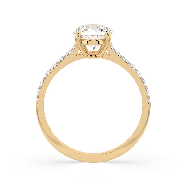 Cara пръстен с диаманти 1.00+0.21 ct GIA сертификат – ЗЛАТНО БИЖУ 14К K101-10094Y(6.5)/14K