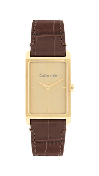 часовник calvin klein 25200530 дамски жълто pvd корпус classicwatches.bg