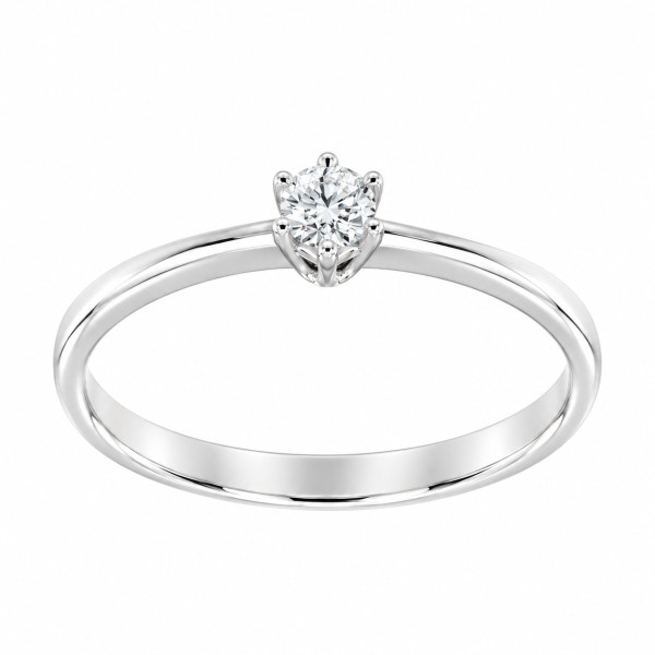 Cara Diamanti gold ring with diamond AA0530.12W/0.12ctsSI/H