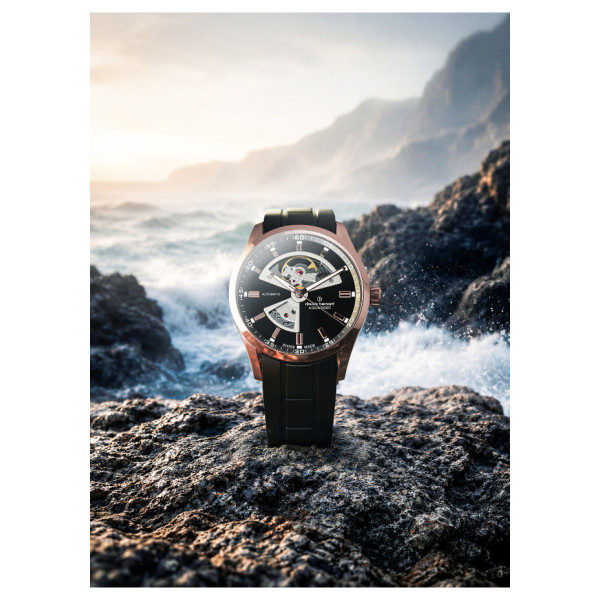 Claude Bernard Aquarider Open Heart 85030 357RNCA NIR