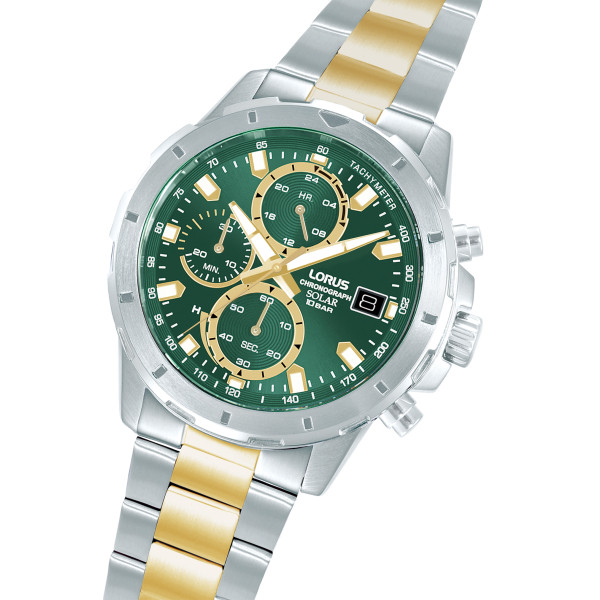 Lorus RZ605AX9 спортен часовник със златно PVD покритие и стоманена верижка – ClassicWatches.bg