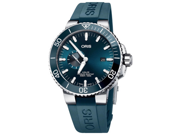 ORIS AQUIS DIVING SMALL SECOND DATE AUTOMATIC 45.5MM MEN'S WATCH 743 7733 4155-07 4 24 69EB