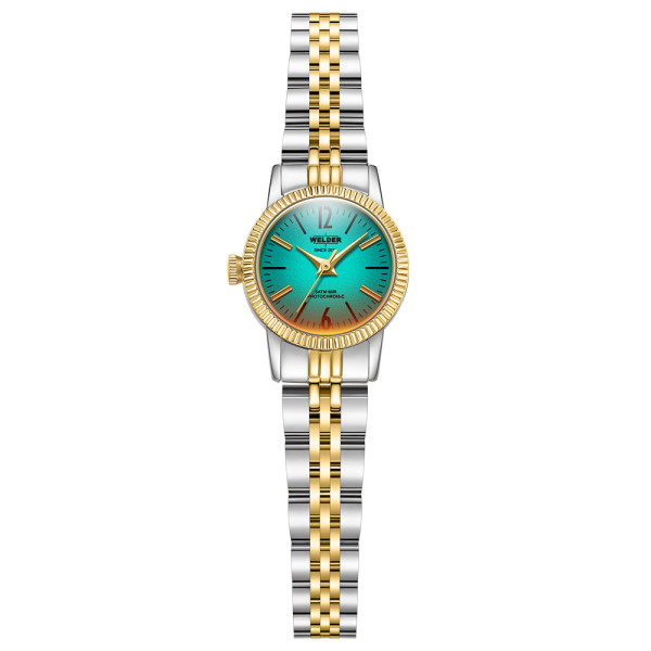 дамски часовник welder royal wrc2001 злато и стомана 19 мм classicwatches.bg