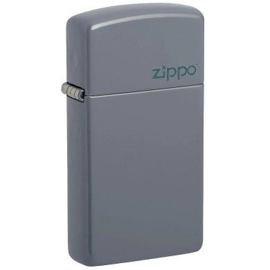 Запалка Zippo Slim Flat Grey Zippo Logo 49527ZL