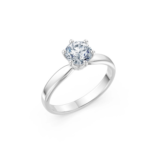Cara пръстен с диамант 1.00 ct GIA сертификат – ЗЛАТНО БИЖУ 14К K101-10040W(6.5)/14K