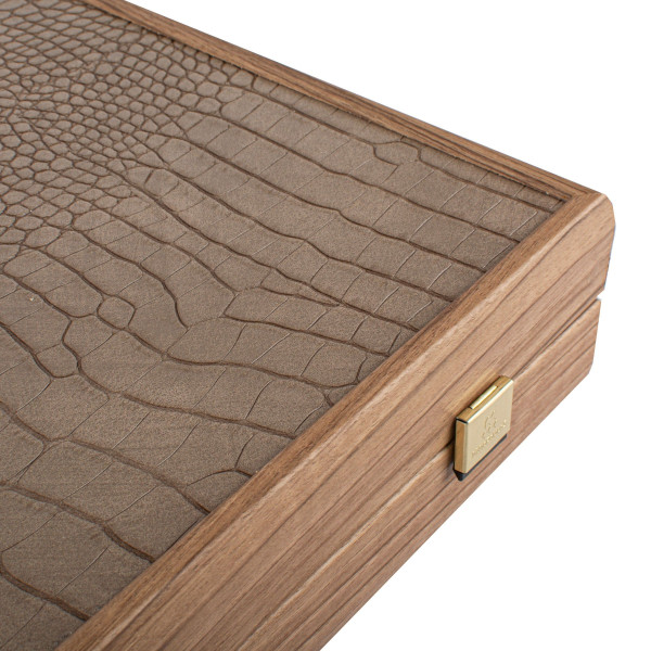 BACKGAMMON FOR GAME MANOPOULOS - CROCODILE TOTE LEATHERETTE, 60 X 48 CM, ECO LEATHER