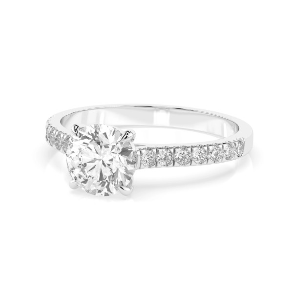 Cara пръстен с диаманти 1.00+0.21 ct GIA сертификат – ЗЛАТНО БИЖУ 14К K101-10094W(6.5)/14K