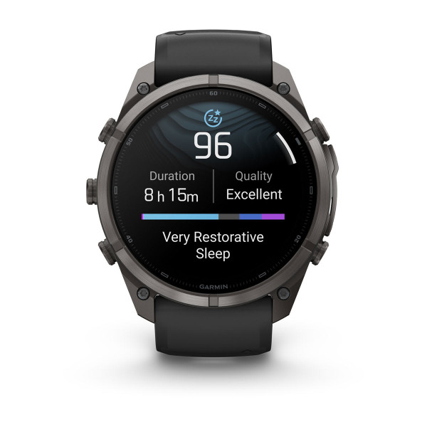 Garmin Fenix 9 Pro Carbon Gray DLC Titanium с Black/Pebble Grey силиконова каишка 010-04337-16