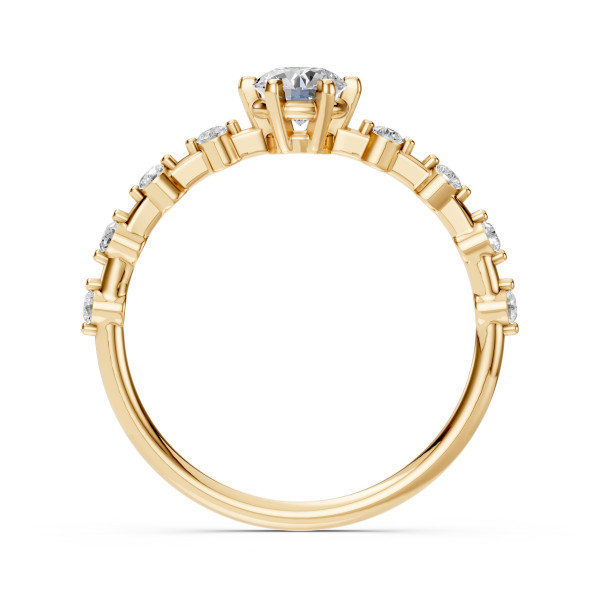 CARA Златен пръстен с диаманти 0.40+0.16 ct GIA сертификат K101-10190R