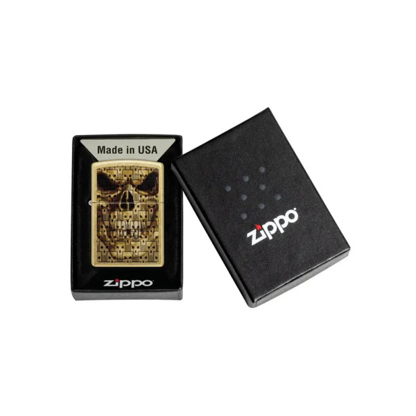 LIGHTER ZIPPO - SKULLS ON SKULLS DESIGN