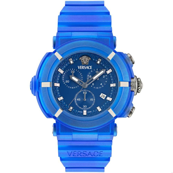 Часовник Versace VE0L00625, Versace Real Active Chrono, Versace хронограф син, спортен часовник Versace, Versace часовници България
