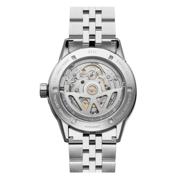 Raymond Weil 2741-ST-50001 мъжки часовник с прозрачен заден капак ClassicWatches.bg
