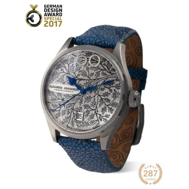 ALEXANDER SHOROKHOFF WINTER AUTOMATIC 39MM  LADIES  WATCH GERMAN DESIGN AWARD LIMITED EDITION 287 PIECES  AS-LA-WIN-3