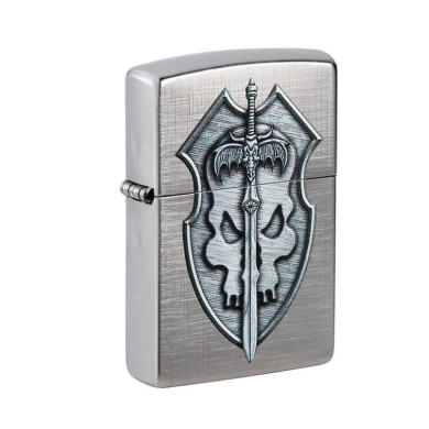 Запалка Zippo Medieval Sword and Shield Skull 48372