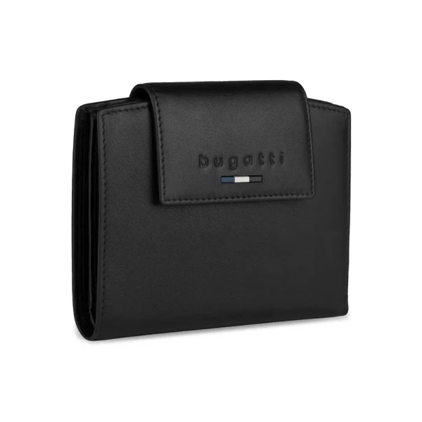 Дамски портфейл Bugatti - Romeo, с RFID защита, черен