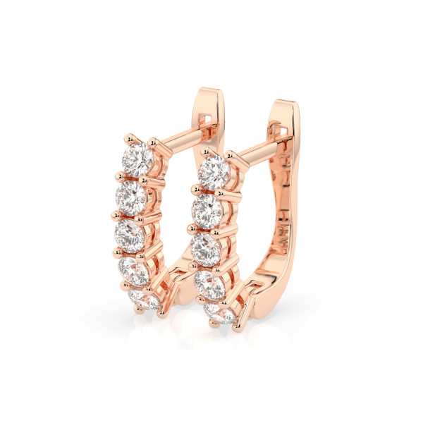 Cara обеци с диаманти 0.60 ct – ЗЛАТНО БИЖУ 14К K102-10098R(2.5)/14K