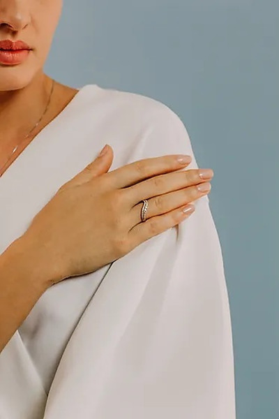 COMETE GOLD RING WITH DIAMONDS ANB2494