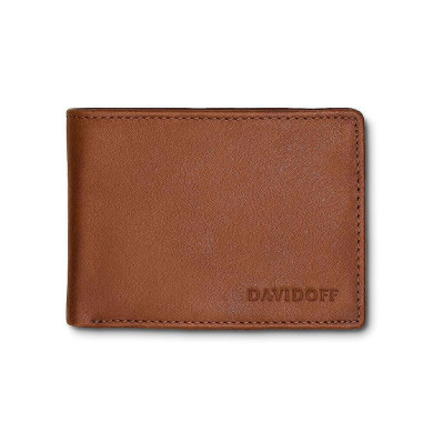 Мъжки портфейл DAVIDOFF - Essentials, RFD защита, кафяв