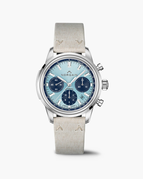 Часовник NORQAIN Freedom 60 Chrono 40mm N2201.19S01.A03 със син циферблат и хронограф – classicwatches.bg