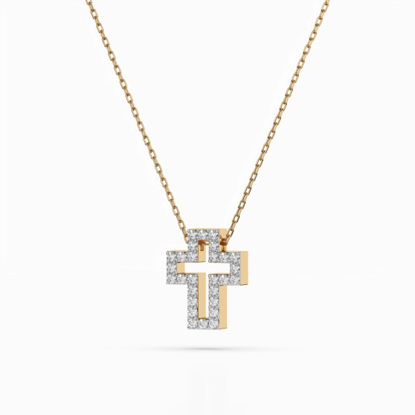 Cara колие с диаманти 0.17 ct – ЗЛАТНО БИЖУ 14К K104-10030Y/14K
