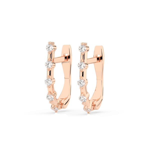 Cara обеци с диаманти 0.20 ct – ЗЛАТНО БИЖУ 14К K102-10145R/14K