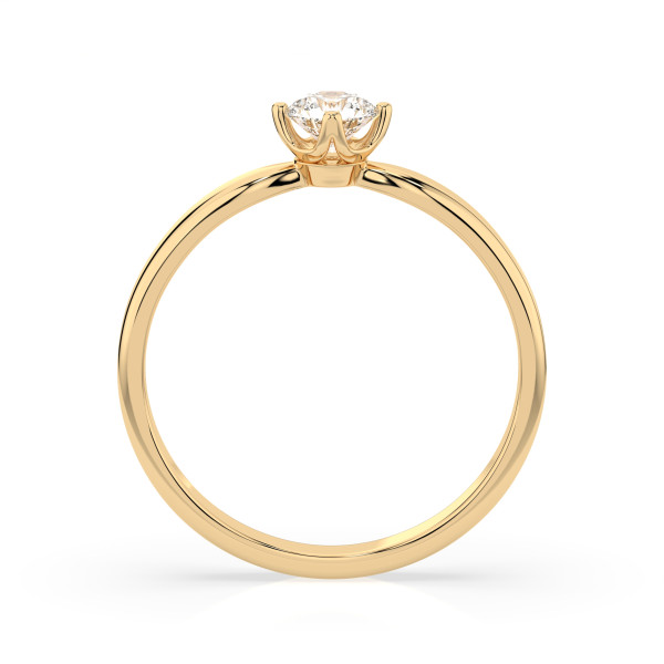 CARA Златен пръстен с диамант 0.40 ct GIA сертификат K101-10021Y