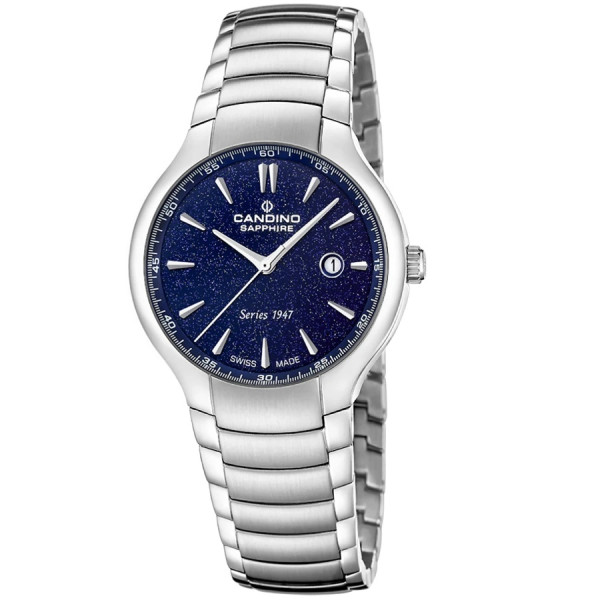 Часовник candino c4793 3 дамски син циферблат swiss made classicwatches.bg
