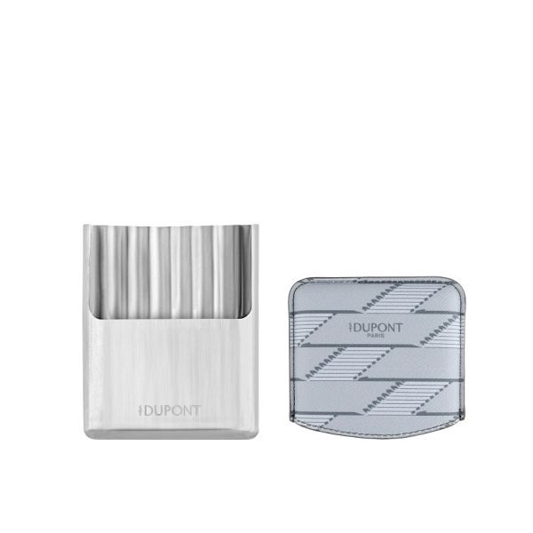 Табакера S.T.Dupont Cigarette Case Monogram 1872 Light Grey 183180