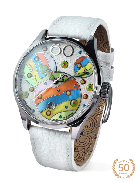 Часовник Alexander Shorokhoff Crazy Balls 2 AS.CB02-1 с цветен авангардeн циферблат – classicwatches.bg