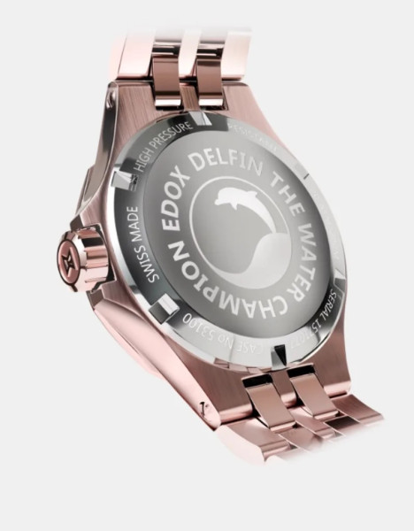 ЧАСОВНИК EDOX DELFIN THE ORIGINAL DIVER DATE LADY 33 ММ 53100-37RM-NANRND