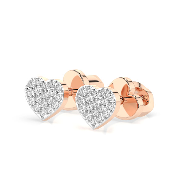 Cara обеци с диаманти 0.18 ct – ЗЛАТНО БИЖУ 14К K102-10097R/14K