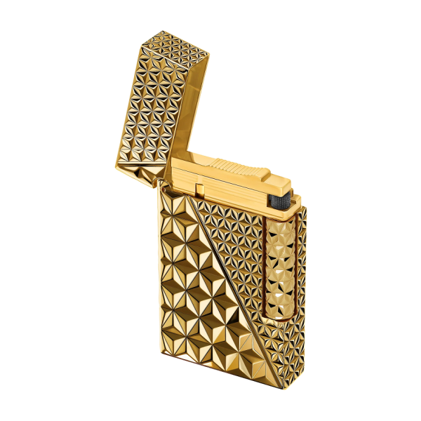Запалка S.T.Dupont Ligne 2 Double Fire X Golden C16646