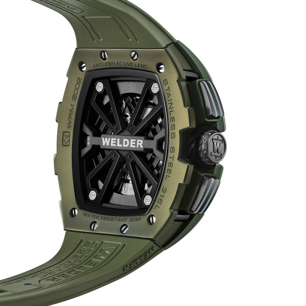 welder wrm2002 голям мъжки часовник 44.5 мм зелен стил classicwatches.bg