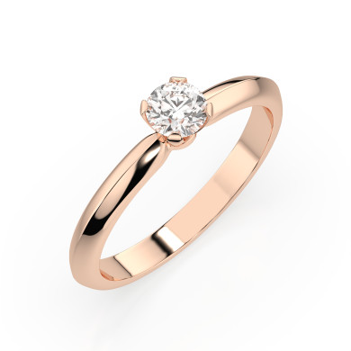 CARA Златен пръстен с диамант 0.30 ct GIA сертификат K101-10089R 