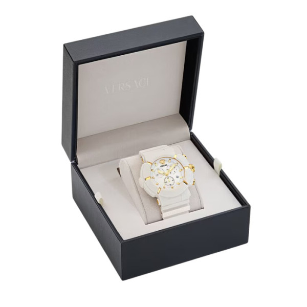 Versace VE0L00225 унисекс часовник с бял циферблат – classicwatches.bg