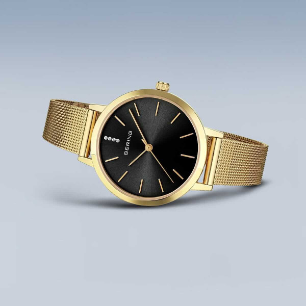 Дамски часовник Bering Classic Polished Gold 13434-332