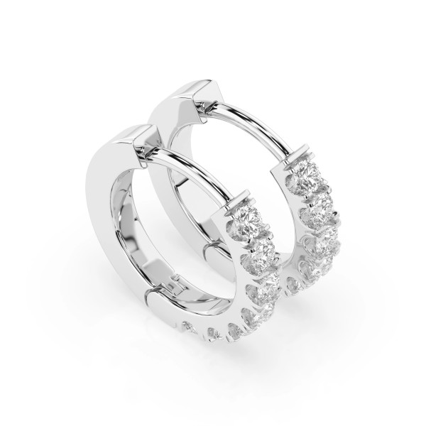 Cara обеци с диаманти 0.42 ct – ЗЛАТНО БИЖУ 14К K102-10109W(2.0)/14K