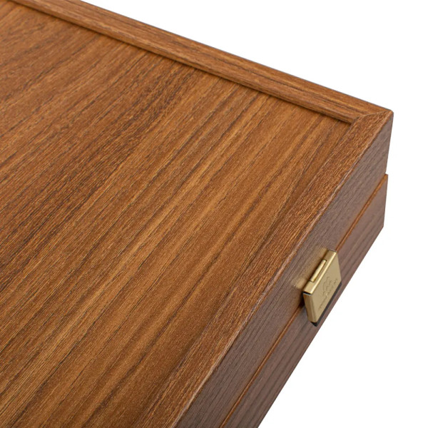BACKGAMMON FOR GAME MANOPOULOS - OAK & WALNUT, 52X48 CM