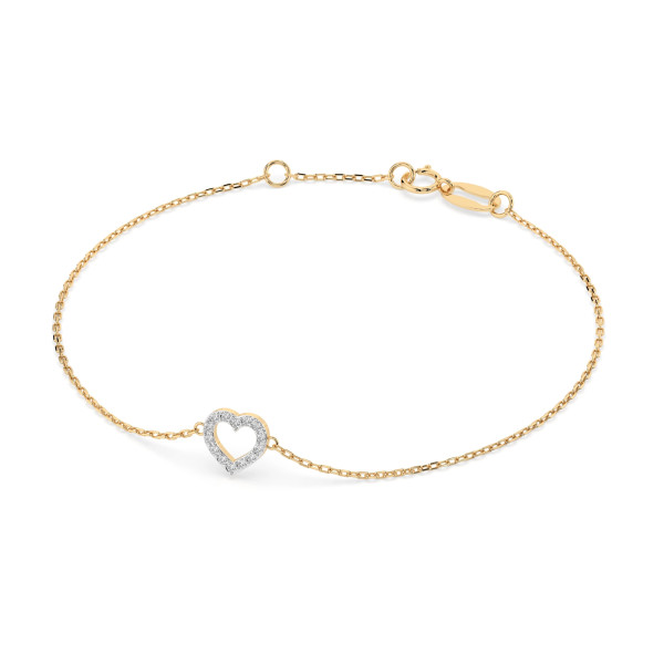 Cara гривна с диаманти 0.07 ct – ЗЛАТНО БИЖУ 14К K105-10005Y/14K